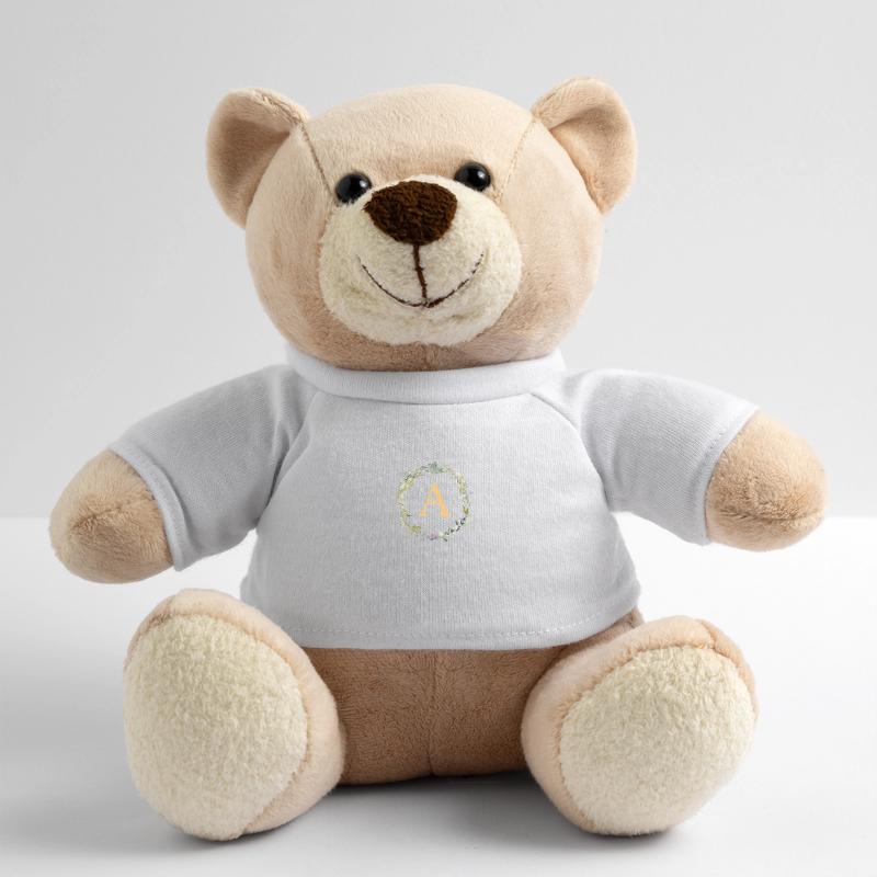 A Monogramm Eukalyptus-Kranz Teddy