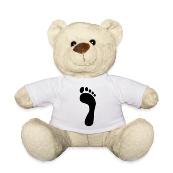 Fußabdruck - Teddy - Weiß - Vorne