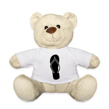 pantoufles tongs chaussures sandales pieds anzie - Nounours - blanc - Devant