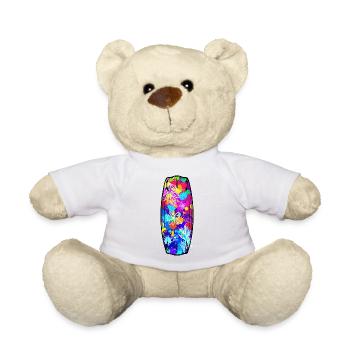 Surfboard, Water Sports, Wakeboard, Surfing, Waterskiing - Teddy Bear - white - Front