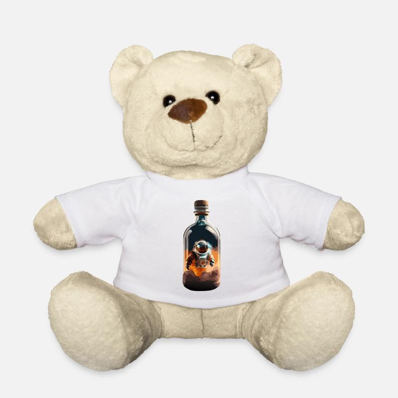 Astronaut in Bottle – Desert Lights - Teddy Bear - white