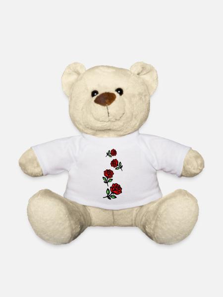 Rosen Blumen - Teddy - Weiß