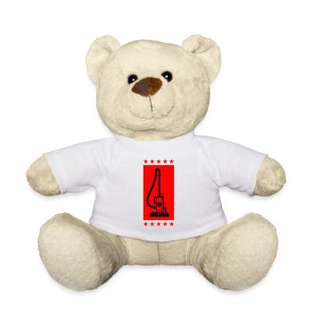 Vacuum Cleaner Symbol Cleaning - Teddy Bear - white - Front