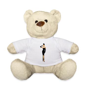 Diamantfrühstück mit Katze - Teddy - Weiß - Vorne