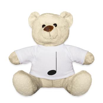 Note de musique simple / noir - Nounours - blanc - Devant