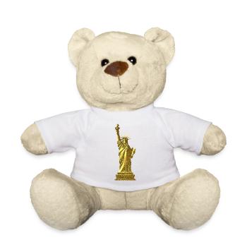 Golden Lady - Teddy Bear - white - Front