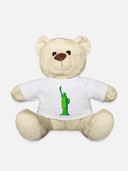 8bit Freiheitsstatue - Teddy - Weiß