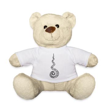 Flammende Schlange mit Blütenschuppen - Teddy - Weiß - Vorne