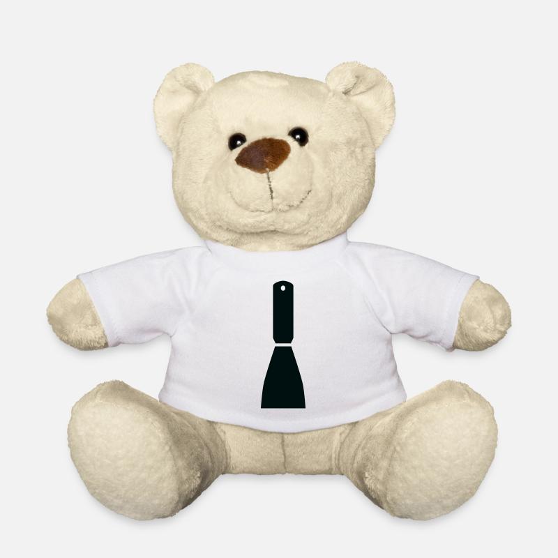 Minimalistischer Spachtel – Handwerkskunst - Teddy - Weiß