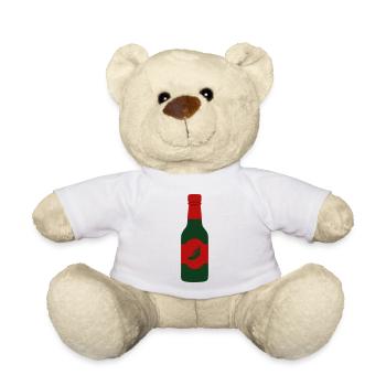 Hot Sauce Chili Sauce Spicy Food BBQ Crew - Teddy Bear - white - Front