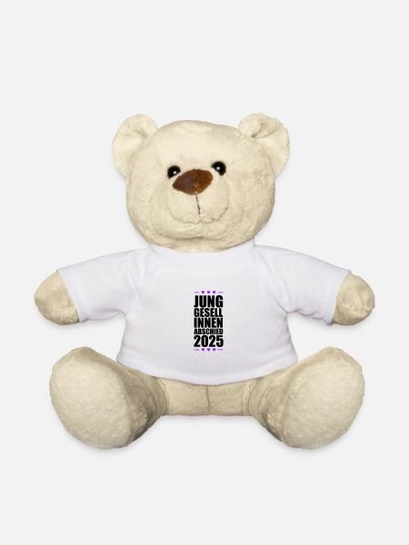 Junggesellinnen Abschied Herz 2025 - Teddy - Weiß