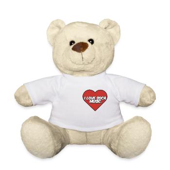 i love Soca music - Nounours - blanc - Devant