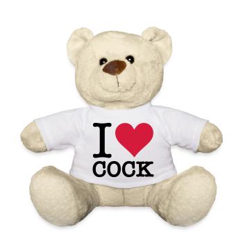 Ich liebe Schwanz - Teddy - Weiß - Vorne