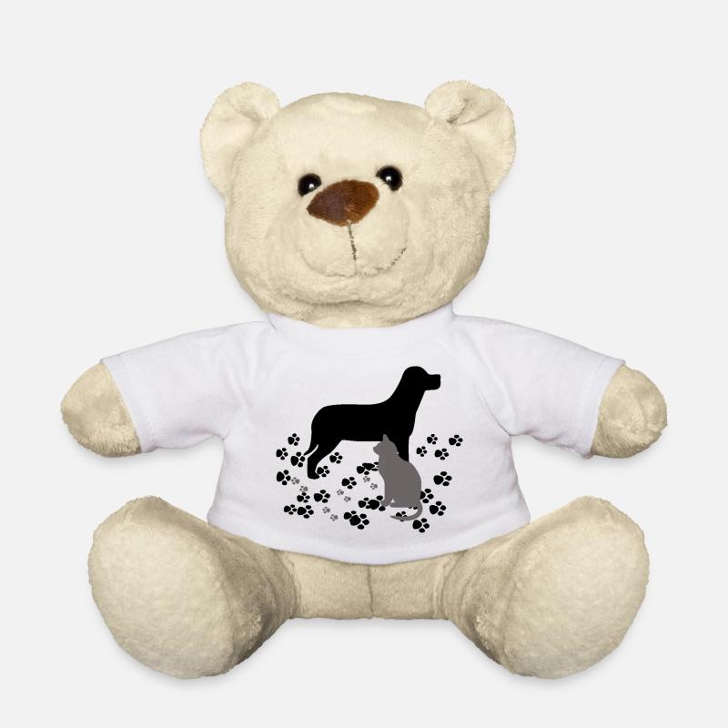 Hund und Katze - Teddy - Weiß