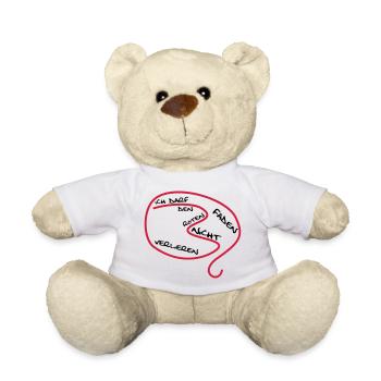 Der rote Faden... - Teddy - Weiß - Vorne