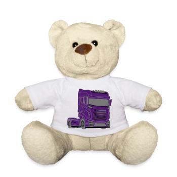 Camion, Camion, Camion, Voiture, Camionneur, Voiture, - Nounours - blanc - Devant