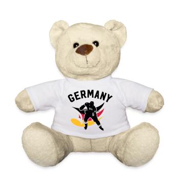 GERMANY EISHOCKEY STÜRMER MIT ADLER - Teddy - Weiß - Vorne