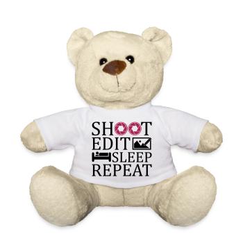 Funny Photographer Geschenk - Teddy - Weiß - Vorne