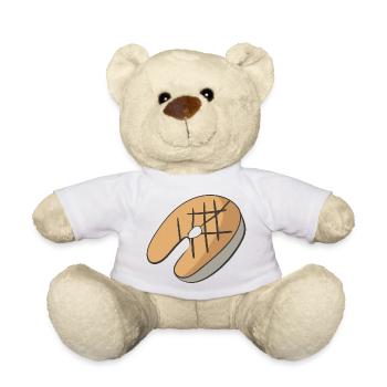 salmon - Teddy Bear - white - Front