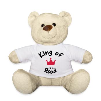 Biker - Teddy Bear - white - Front