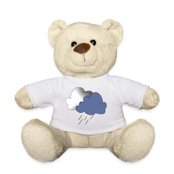 soleil arc-en-ciel nuages soleil météo cloud52 - Nounours - blanc - Devant