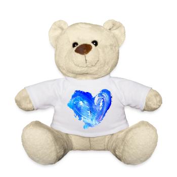 Cœur d’Eau Bleue - Nounours - blanc - Devant