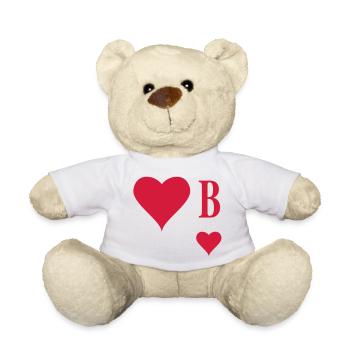 Herz Bube - Teddy - Weiß - Vorne