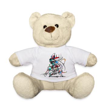 Osterhase/ Abstrakt - Teddy - Weiß - Vorne
