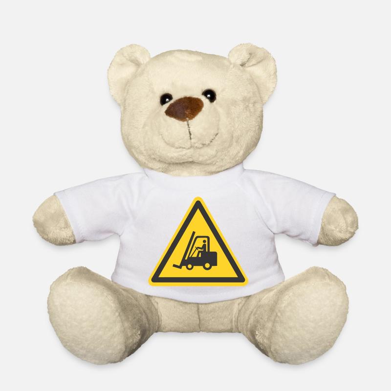 Vorsicht Stapler - Teddy - Weiß