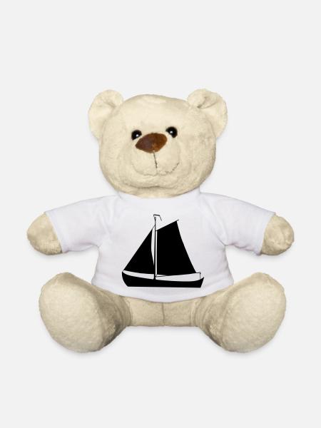sailing ship - Teddy Bear - white