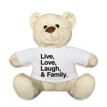 live love laugh and family - Teddy - Weiß - Vorne
