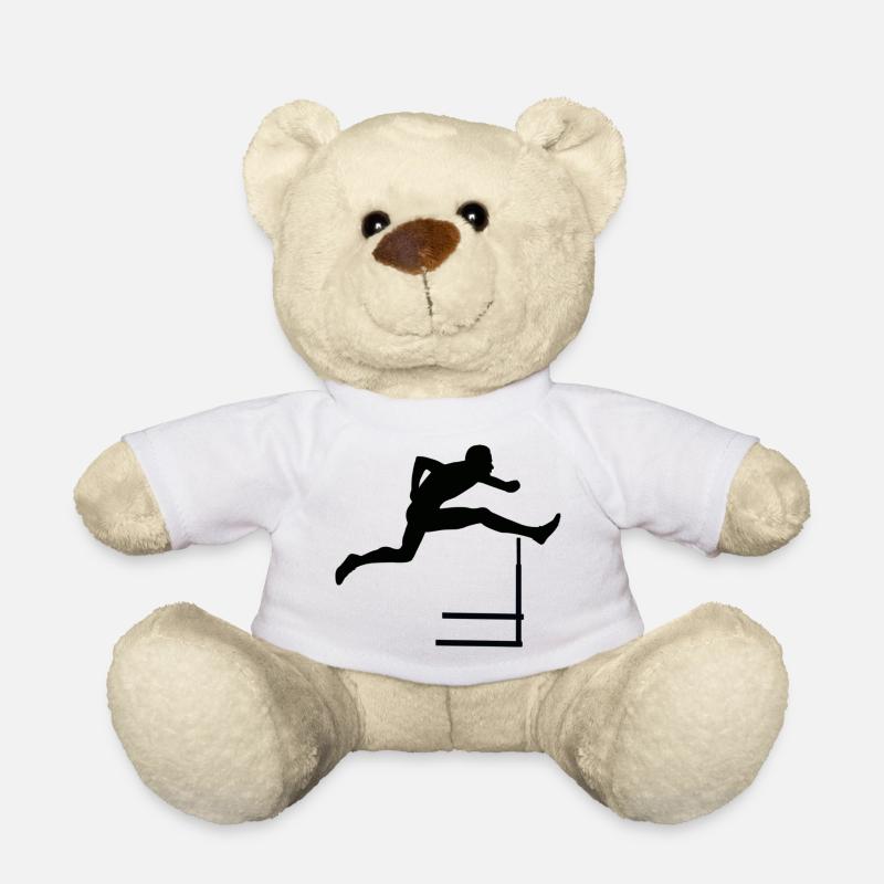 Haies athlétisme - Nounours - blanc