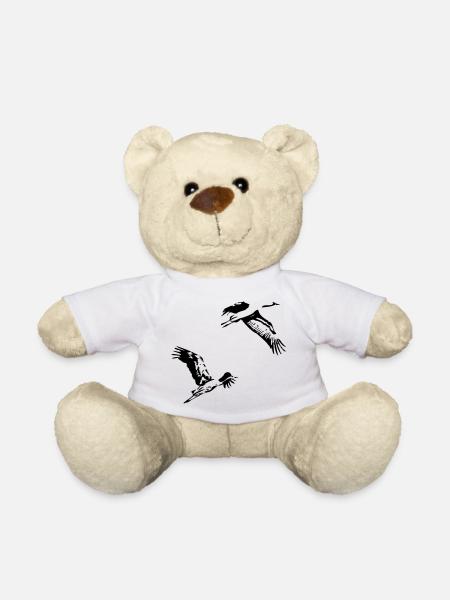 Cranes - Teddy Bear - white