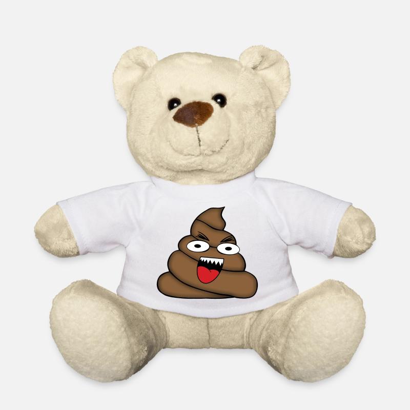 VERRÜCKTER POOP - Teddy - Weiß