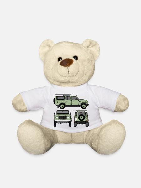 Defender 110 - Sides - Teddy Bear - white