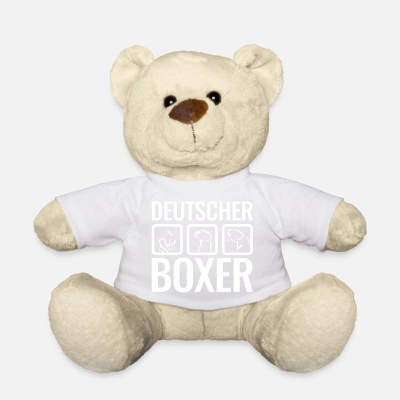 Deutscher Boxer white - Teddy - Weiß
