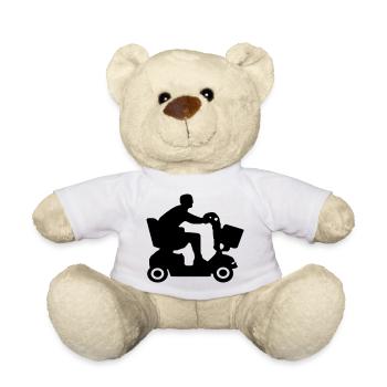 Bild von behinderten Menschen im Elektromobil # - Teddy - Weiß - Vorne
