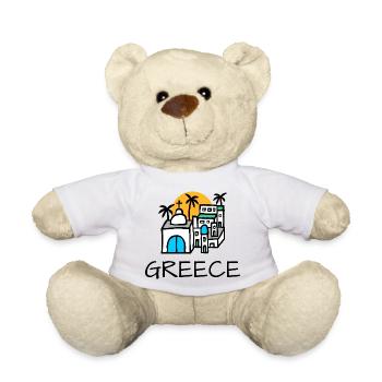 City Village Greece Greece - Teddy Bear - white - Front