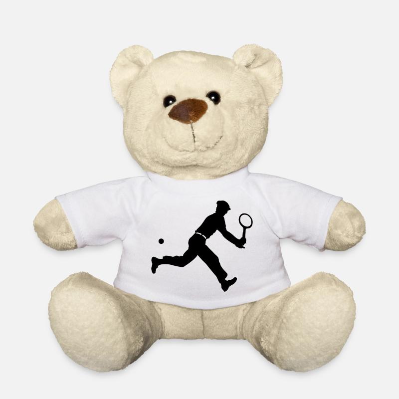 tennis retro - Nounours - blanc