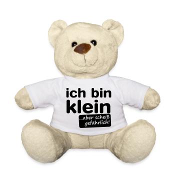 ich bin klein aber scheiß gefährlich! - Teddy - Weiß - Vorne
