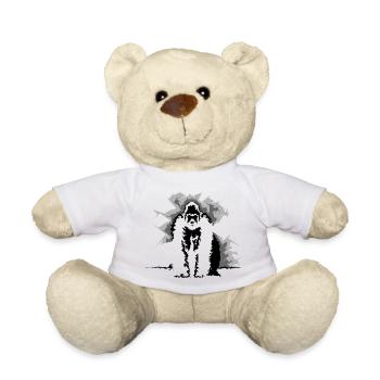 Singe Gorille Nature Illustration Wilderness Symbole - Nounours - blanc - Devant