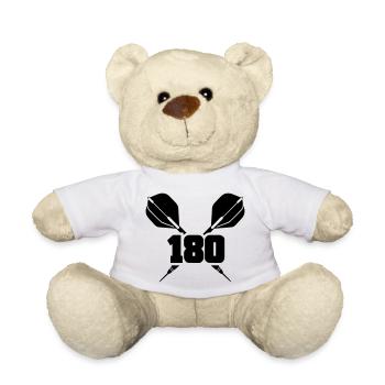 darts 180 - Teddy Bear - white - Front