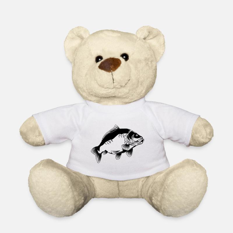 Fishing gear carp catching mirror carp image - Teddy Bear - white