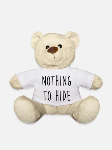 Nothing to Hide / Style / Mode / Swag / Vogue - Teddy Bear - white