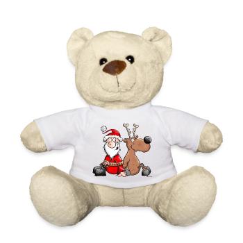Weihnachts Dreamteam - Teddy - Weiß - Vorne