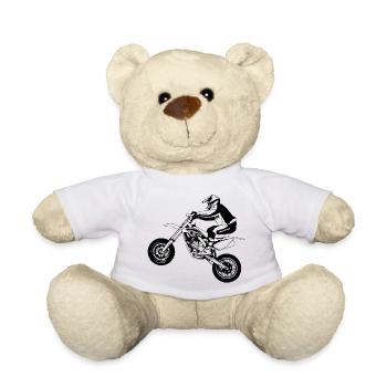 Supermoto - Supermotard - Nounours - blanc - Devant