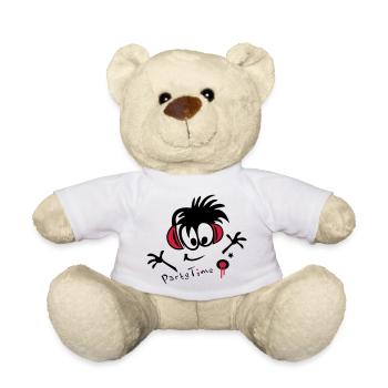DJ, Disco, Party - Teddy - Weiß - Vorne