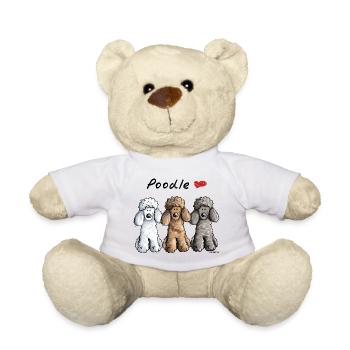 Pudel Liebe - Teddy - Weiß - Vorne