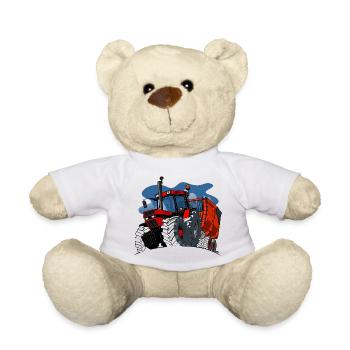 0856 case cart ALT - Teddy Bear - white - Front