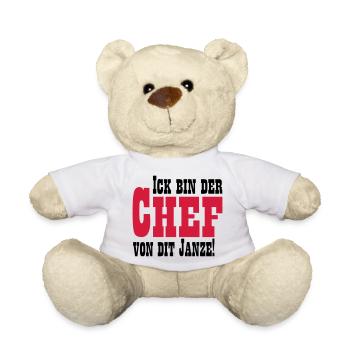 Chef von dit janze - Teddy - Weiß - Vorne